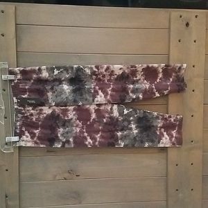 Tie dye capri leggings